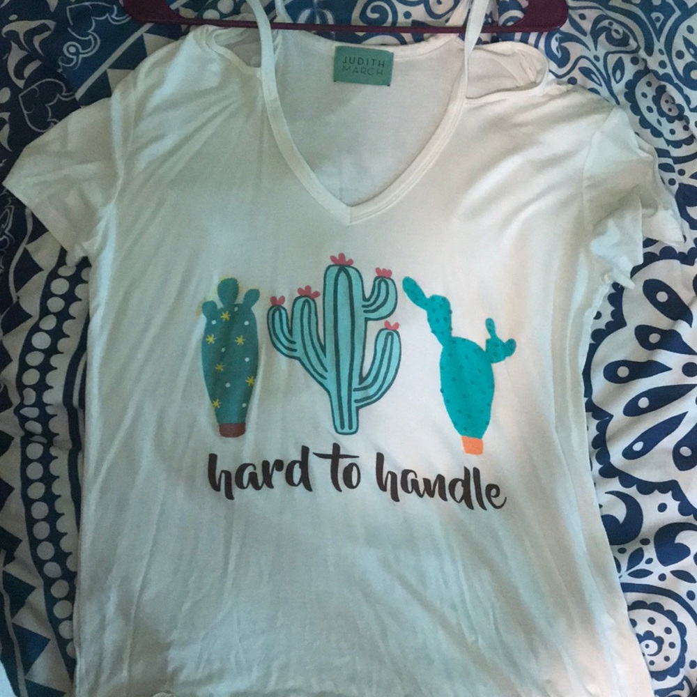 Judith March Hard to Handle cactus tee